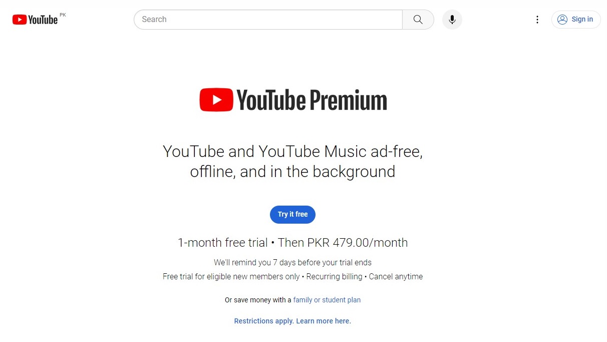 Holen Sie sich YouTube Premium für 0,49 € pro Monat – So geht’s